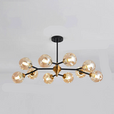 Modern blown glass chandelier