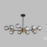Modern blown glass chandelier