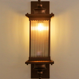 Retro Rectangular Outdoor Wall Light