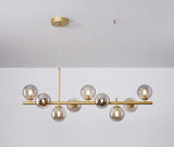 Luxury dining table pendant lamp made of blown glass