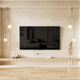 Modern Pendant Light Glass Globe 2-Light U-Shaped for Living Room and Bedroom