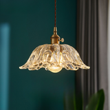 Glass Flower Pendant Light