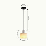Scandinavian simple pendant light made of white marble