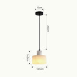 Scandinavian simple pendant light made of white marble