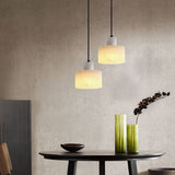 Scandinavian simple pendant light made of white marble