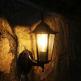 Retro Glass Outdoor Garden Wall Light