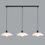 Minimalist Pendant Light made of White Plate Glass