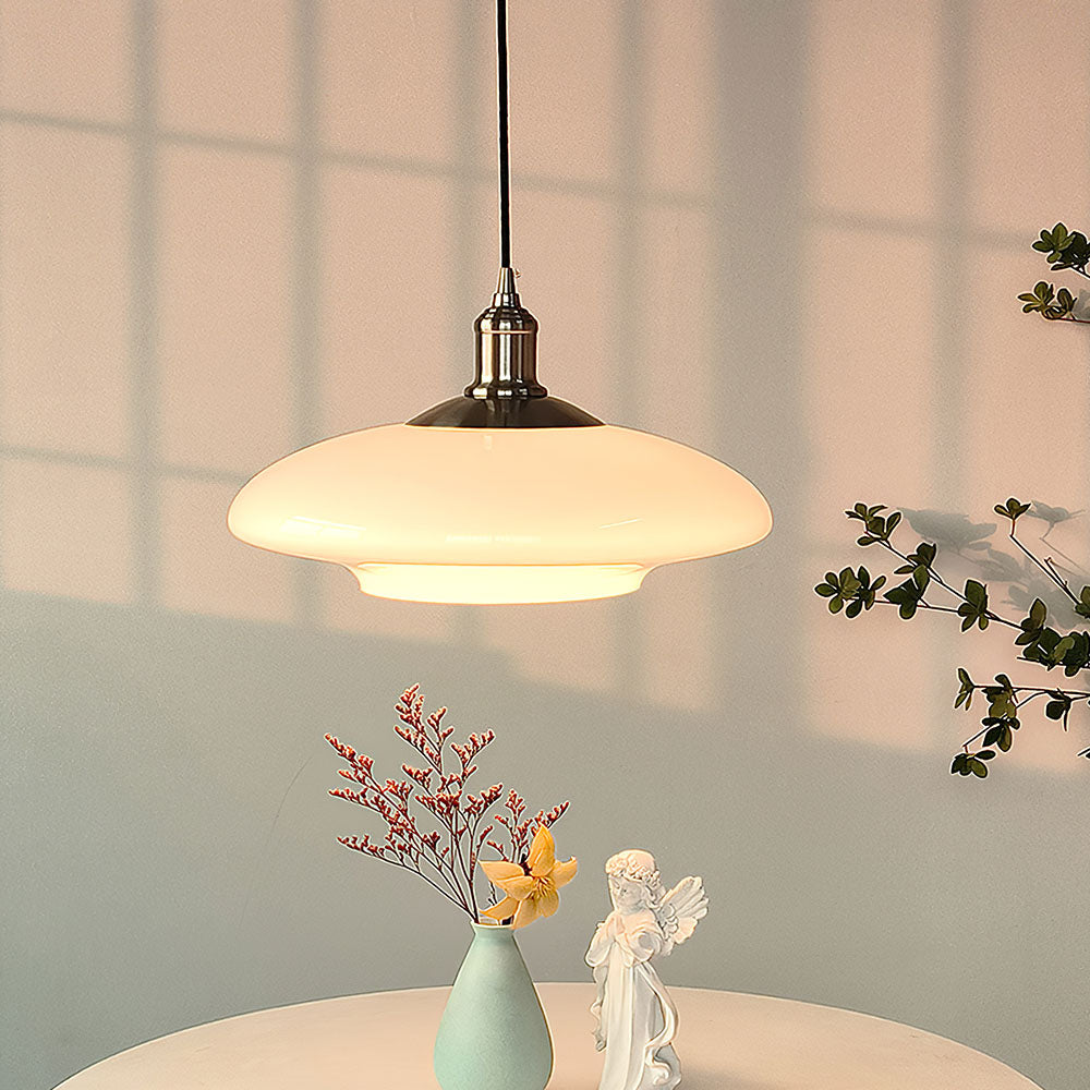 Modern White Glass Pendant Light – Arture Lighting