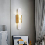 Melange Elongated Alabaster Wall Lamp