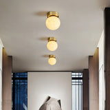 Moon Alabaster Ceiling Light