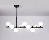 Luxury dining table pendant lamp made of blown glass