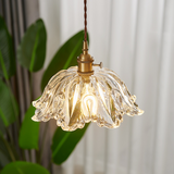 Glass Flower Pendant Light