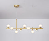 Luxury dining table pendant lamp made of blown glass