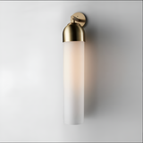 Art glass wall sconce