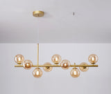 Luxury dining table pendant lamp made of blown glass