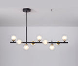Luxury dining table pendant lamp made of blown glass