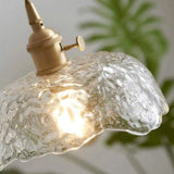 Irregular Brass Glass Pendant Light