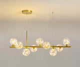 Luxury dining table pendant lamp made of blown glass