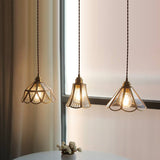Brass Glass Pendant Light
