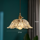 Glass Flower Pendant Light