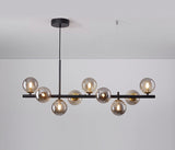 Luxury dining table pendant lamp made of blown glass