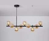 Luxury dining table pendant lamp made of blown glass