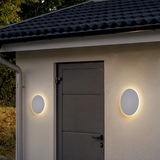 Minimalist Round Metal LED Outdoor Wall Light