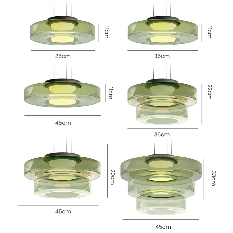 Glass Pendant Light In Bauhaus Style