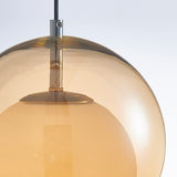 Orange Bauhaus Glass Pendant Light