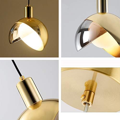 Modern Gold Glass Pendant Light