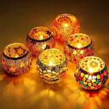 Mosaic Candle Holder (set of 3)