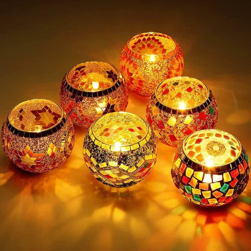 Mosaic Candle Holder (set of 3)