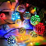 Moroccan Metal Ball String Lights