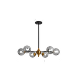 Modern blown glass chandelier