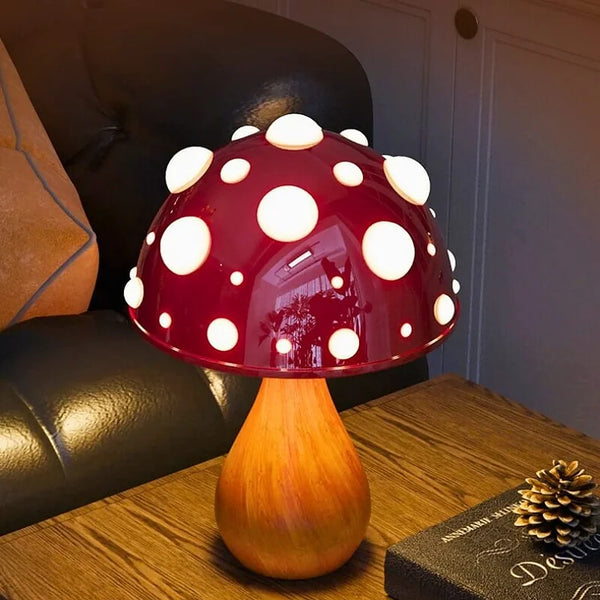 Twinkling toadstool table lamp