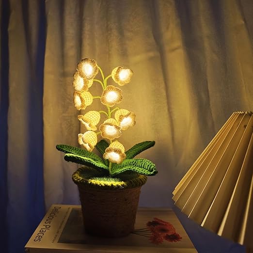 Cottage Crochet Lamp