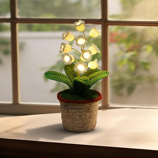 Cottage Crochet Lamp