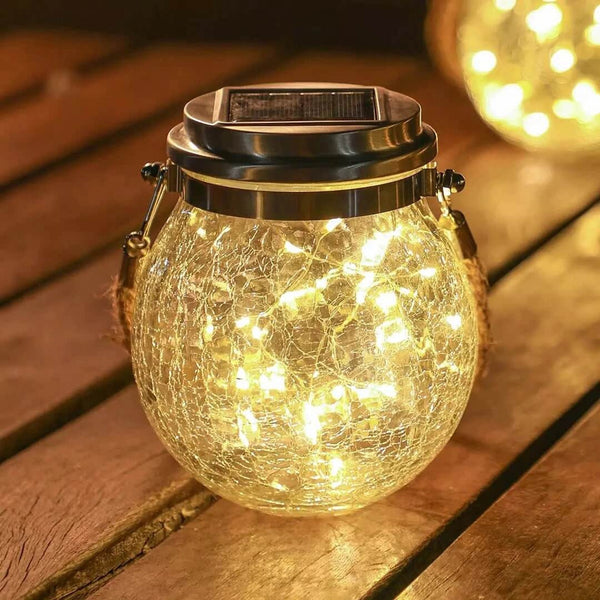 (4-pack) Solar glass light