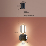 Nordic Creative Iron Glass Pendant Light