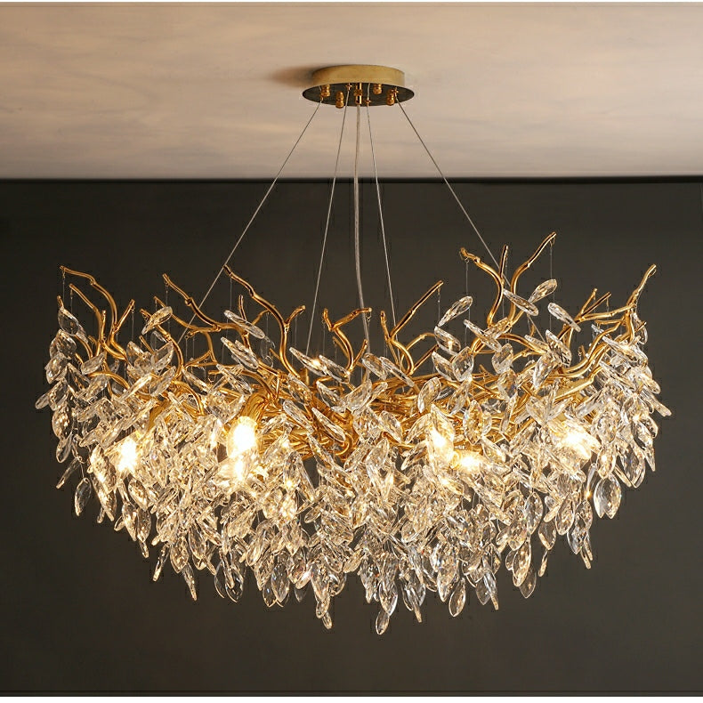 French Style Branch Crystal Chandelier