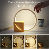 Touch Control bedside alarm clock light