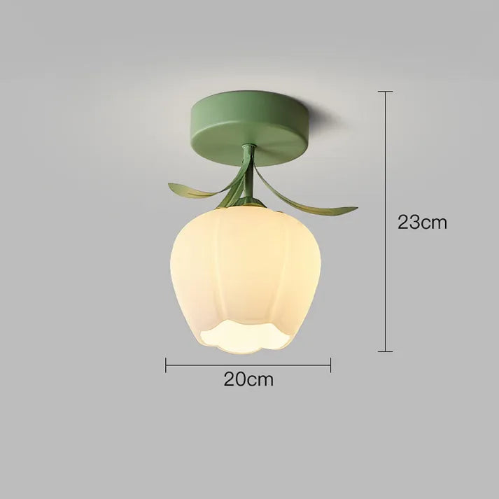 French Tiffany Simple Mini Flower Ceiling Light