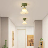 French Tiffany Simple Mini Flower Ceiling Light