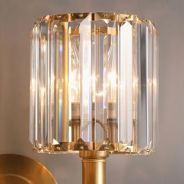 Vintage luxury crystal wall light