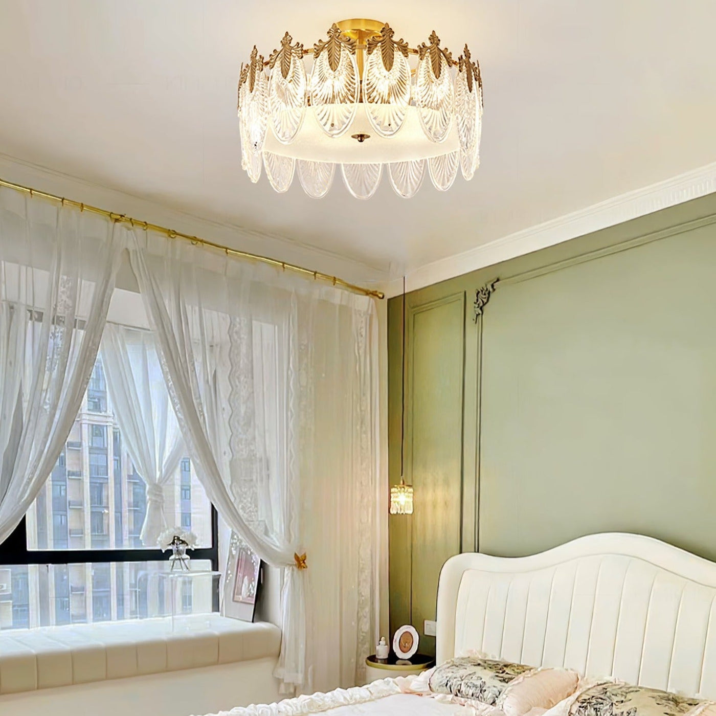 Decorative Pattern Glass Round Chandelier – Arture Lighting
