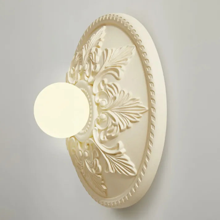 Modern Resin Milky Coffee Wall Light Fixture