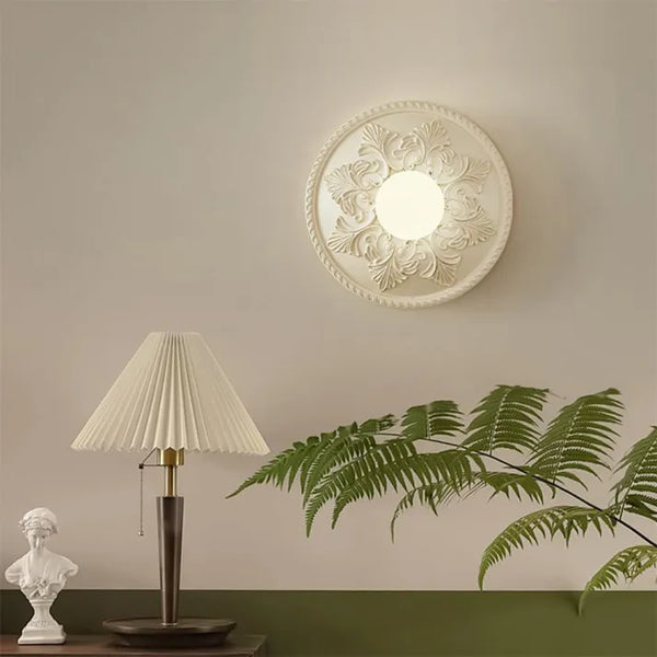 Modern Resin Milky Coffee Wall Light Fixture