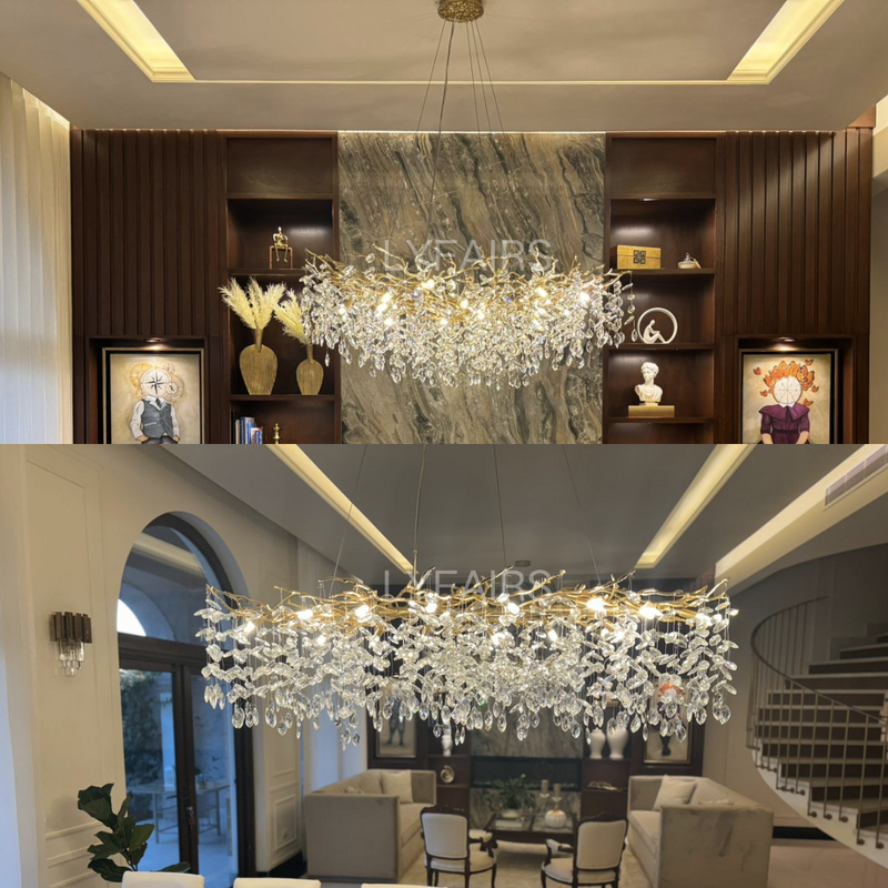 French Style Branch Crystal Chandelier