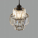 Fernando - Round Tiered Glass Crystal Ceiling Pendant Light