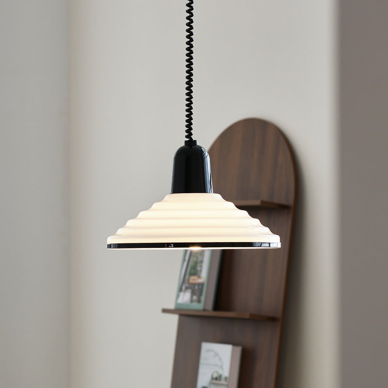 French Cream Wind Glass Pendant Lamp